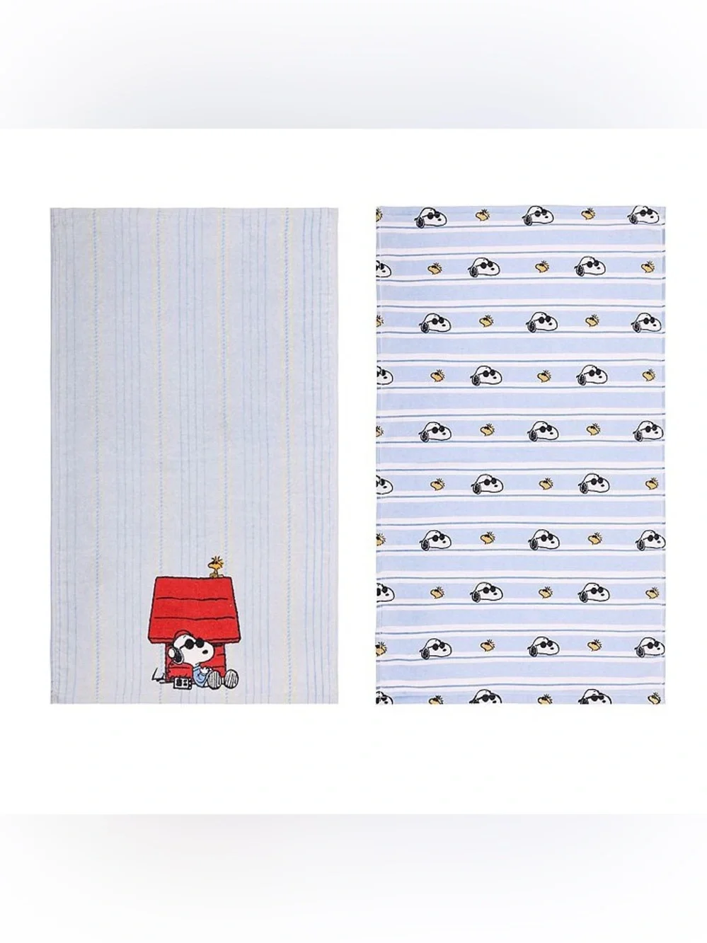 Peanuts Snoopy Cotton Kitchen Towels -2 Pack~Gift Set Brand New